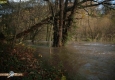 Gièze en crue: confluence